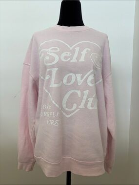 Grayson Threads Light Pink Graphic Crewneck Sweatshirt